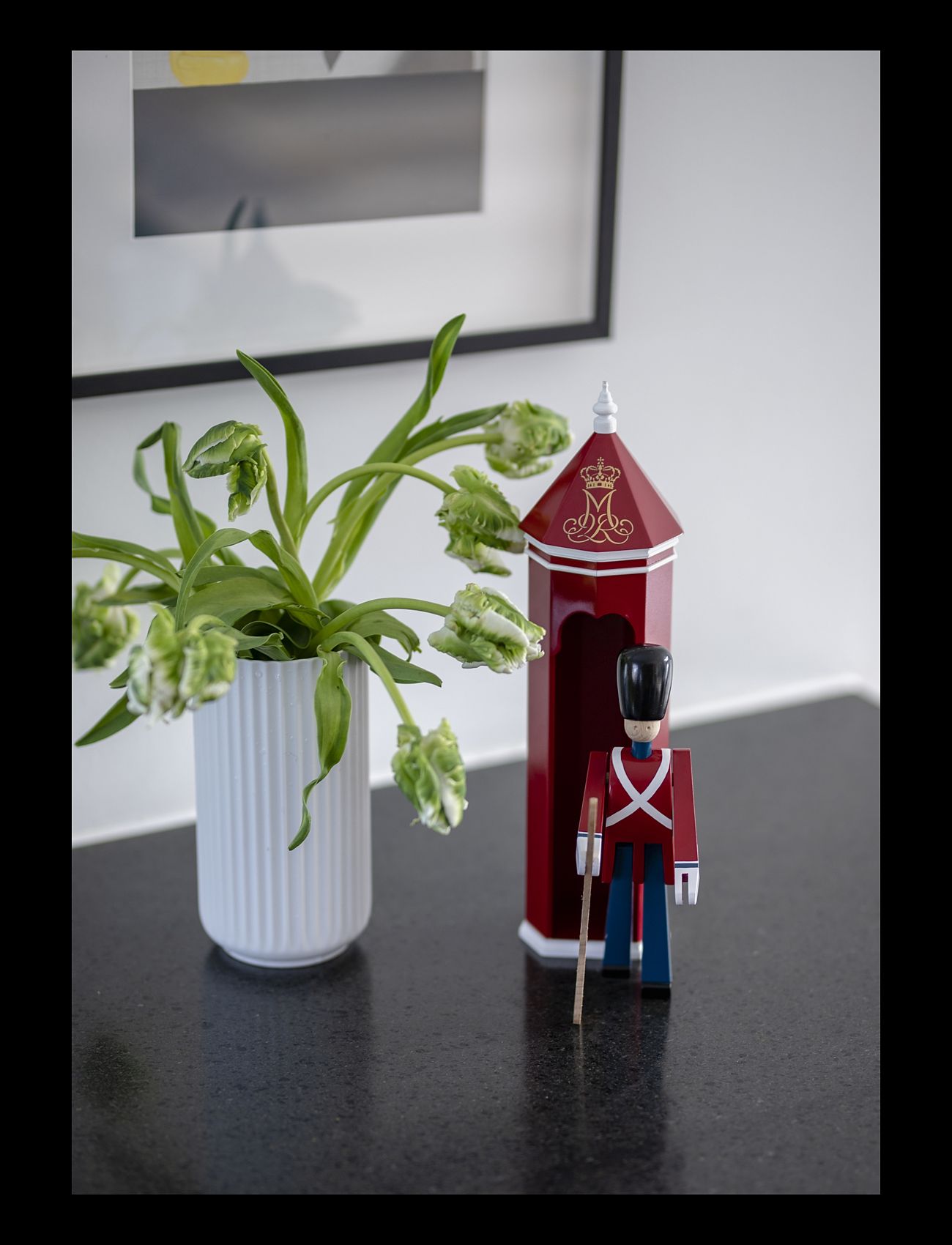 Kay Bojesen - Skilderhus rød/hvid - red/white - 3