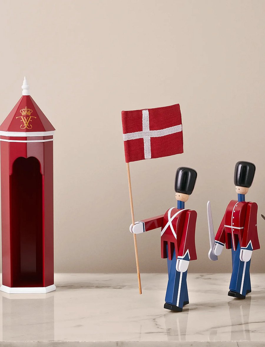 Kay Bojesen - Sentry box Frederik 10 H36 red/white - puidust kujud - red/white - 5