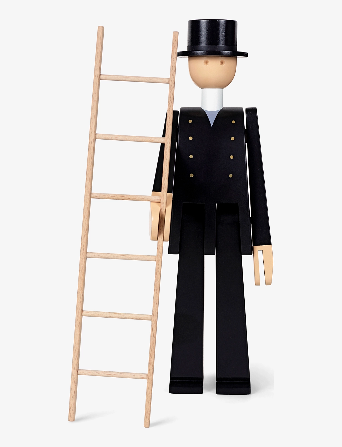 Kay Bojesen Skorstensfejer, One Size, Decorative Accessories-details, Schwarz - Wooden Figures, Homeware