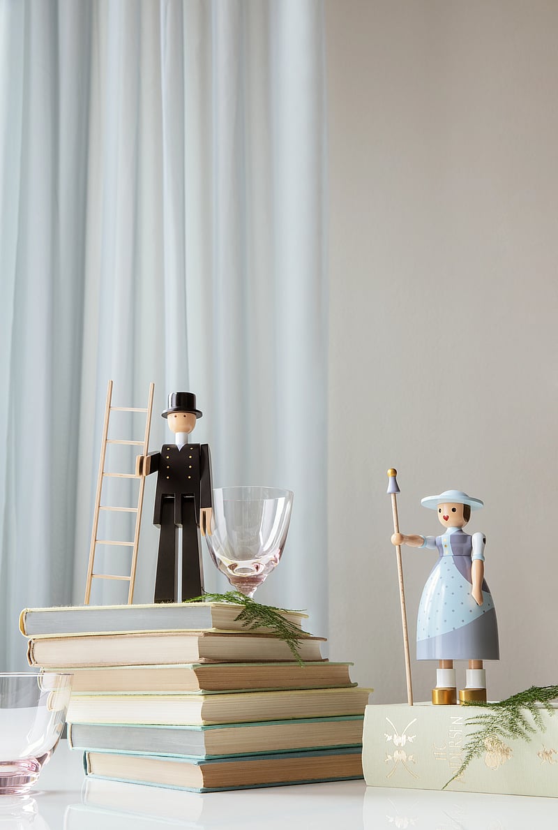 Kay Bojesen - Shepherdess - holzfiguren - light blue - 4