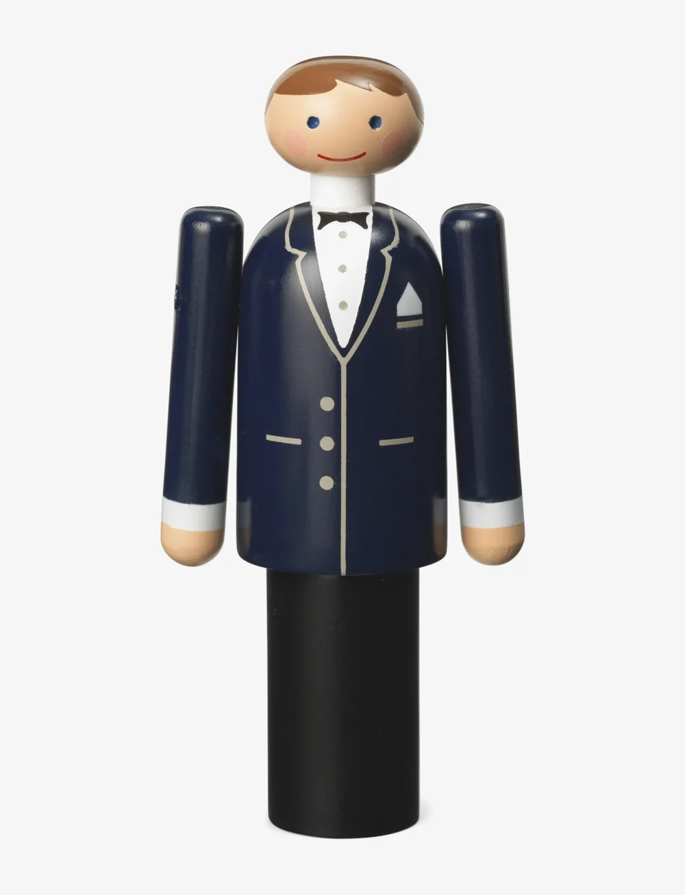 Kay Bojesen - Groom H12 cm blue/black/white - træfigurer - blue/black/white - 0