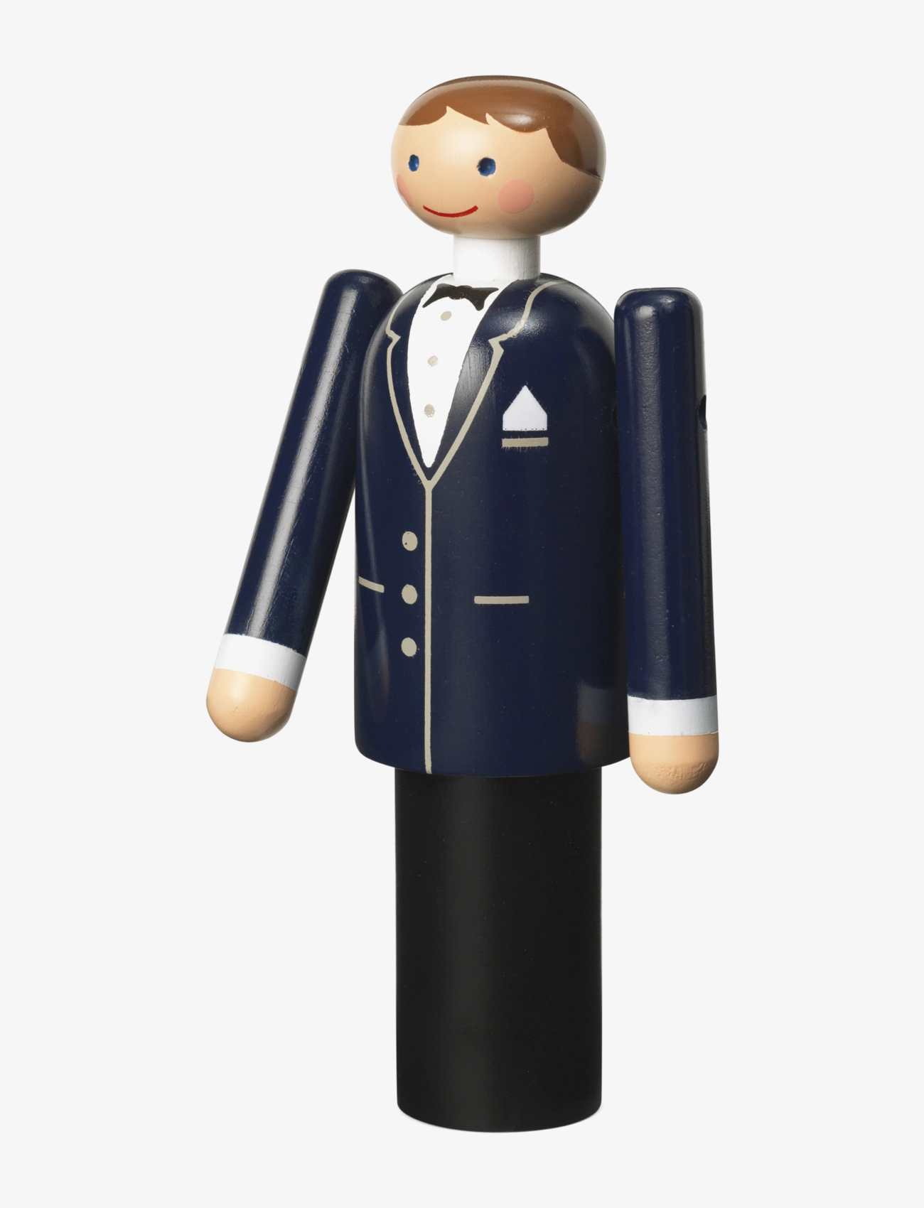 Kay Bojesen - Groom H12 cm blå/svart/vit - träfigurer - blue/black/white - 2