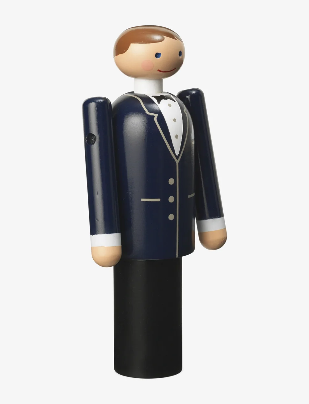 Kay Bojesen - Groom H12 cm blue/black/white - træfigurer - blue/black/white - 2