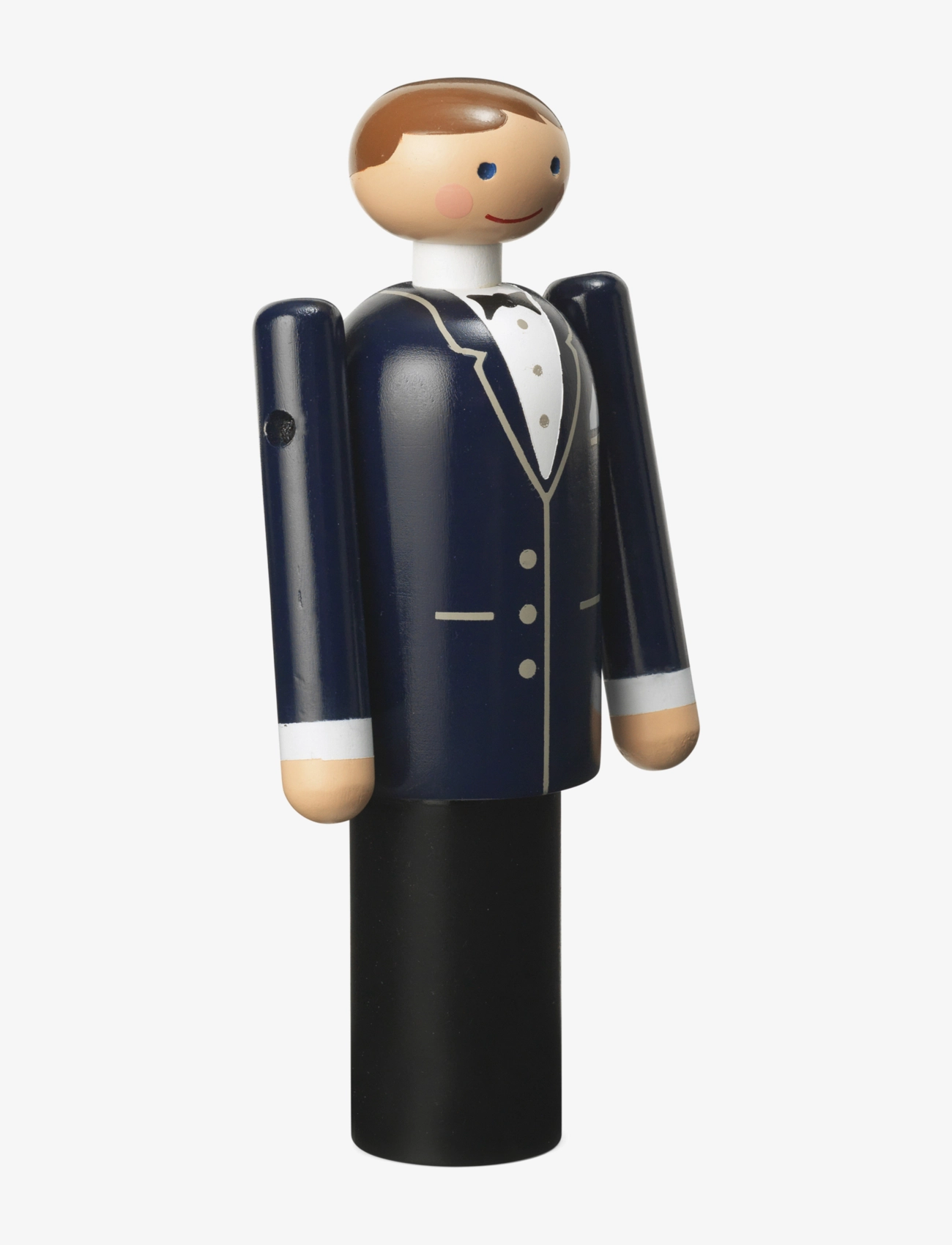 Kay Bojesen - Groom H12 cm blå/svart/vit - träfigurer - blue/black/white - 3