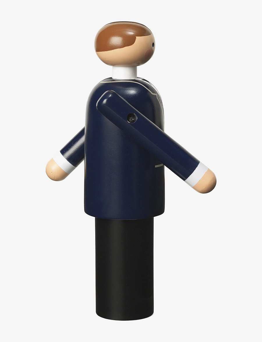 Kay Bojesen - Groom H12 cm blå/svart/vit - träfigurer - blue/black/white - 4