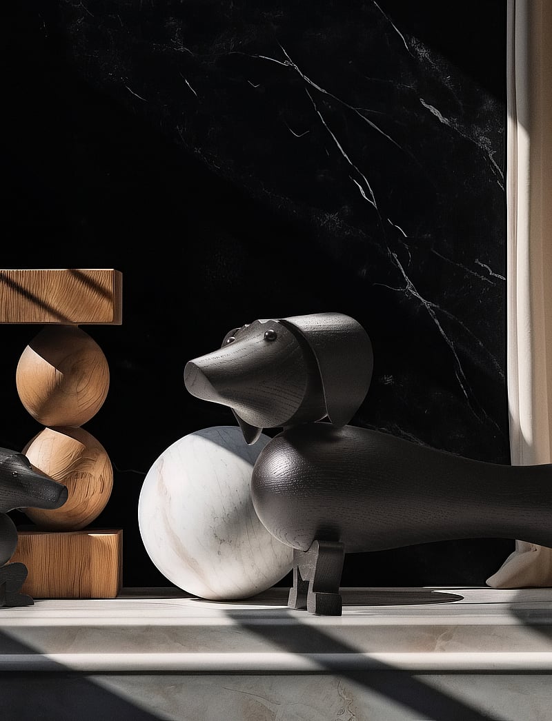 Kay Bojesen - Dog medium dark stained oak - nach preis einkaufen - dark stained oak - 4