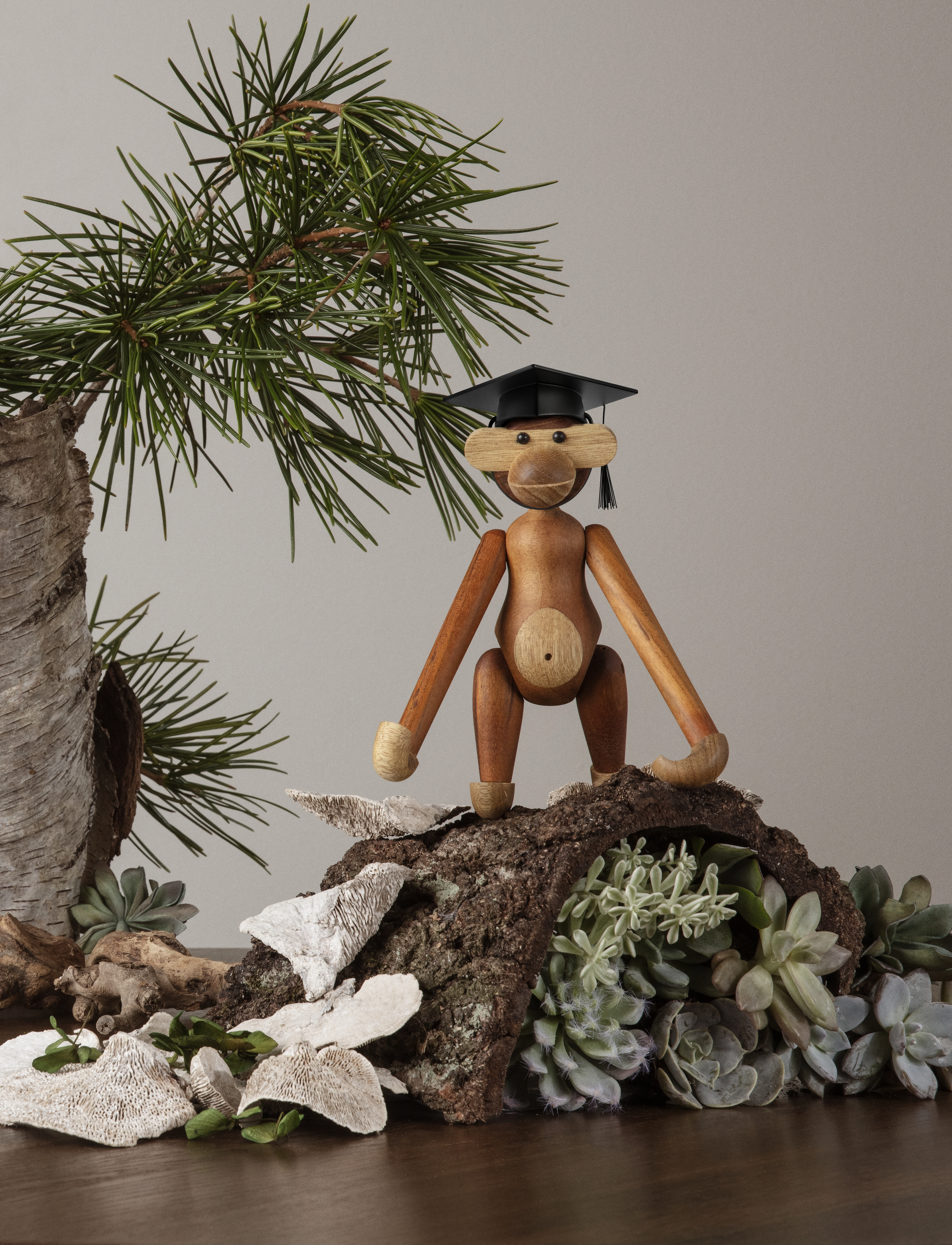 Kay Bojesen Dimissionshue Sort, 3 cm, Decorative Accessories-details, Schwarz - Wooden Figures, Homeware