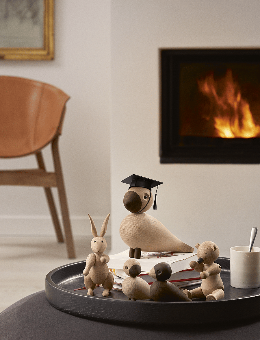 Kay Bojesen - Graduate hat black - wooden figures - black - 4