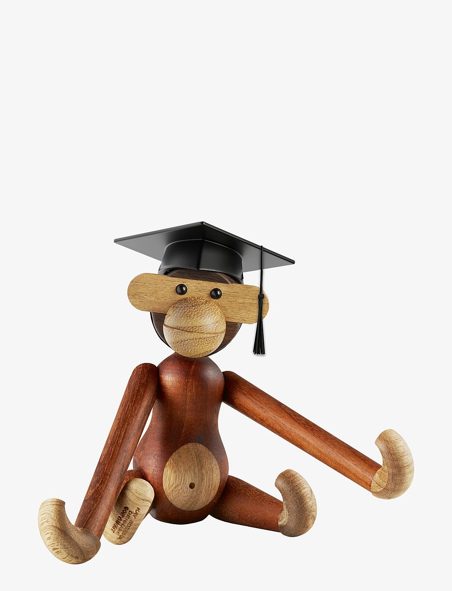 Kay Bojesen - Graduate hat black - wooden figures - black - 3