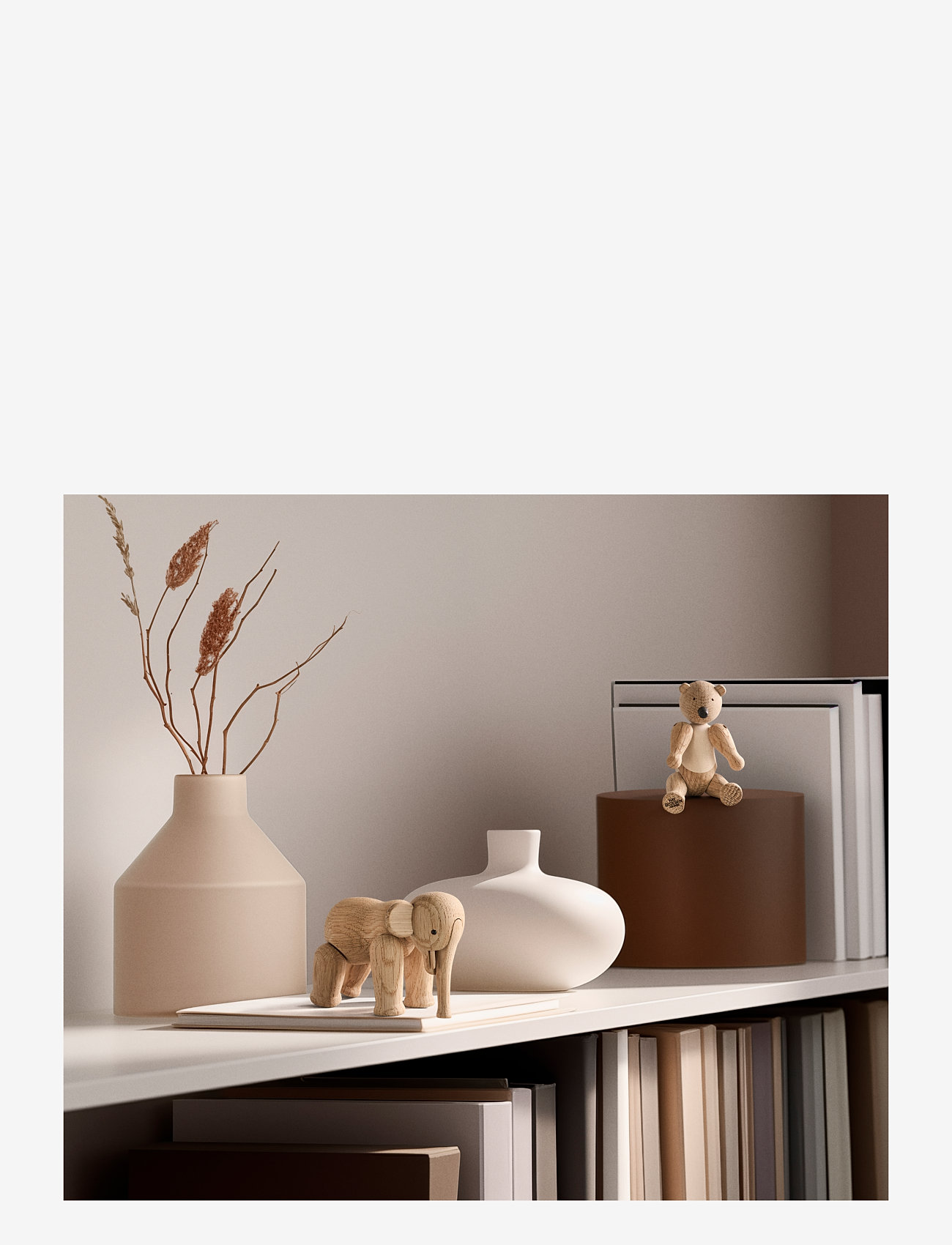 Kay Bojesen - Bjørn liliput eg/ahorn - træfigurer - oak/maple - 5