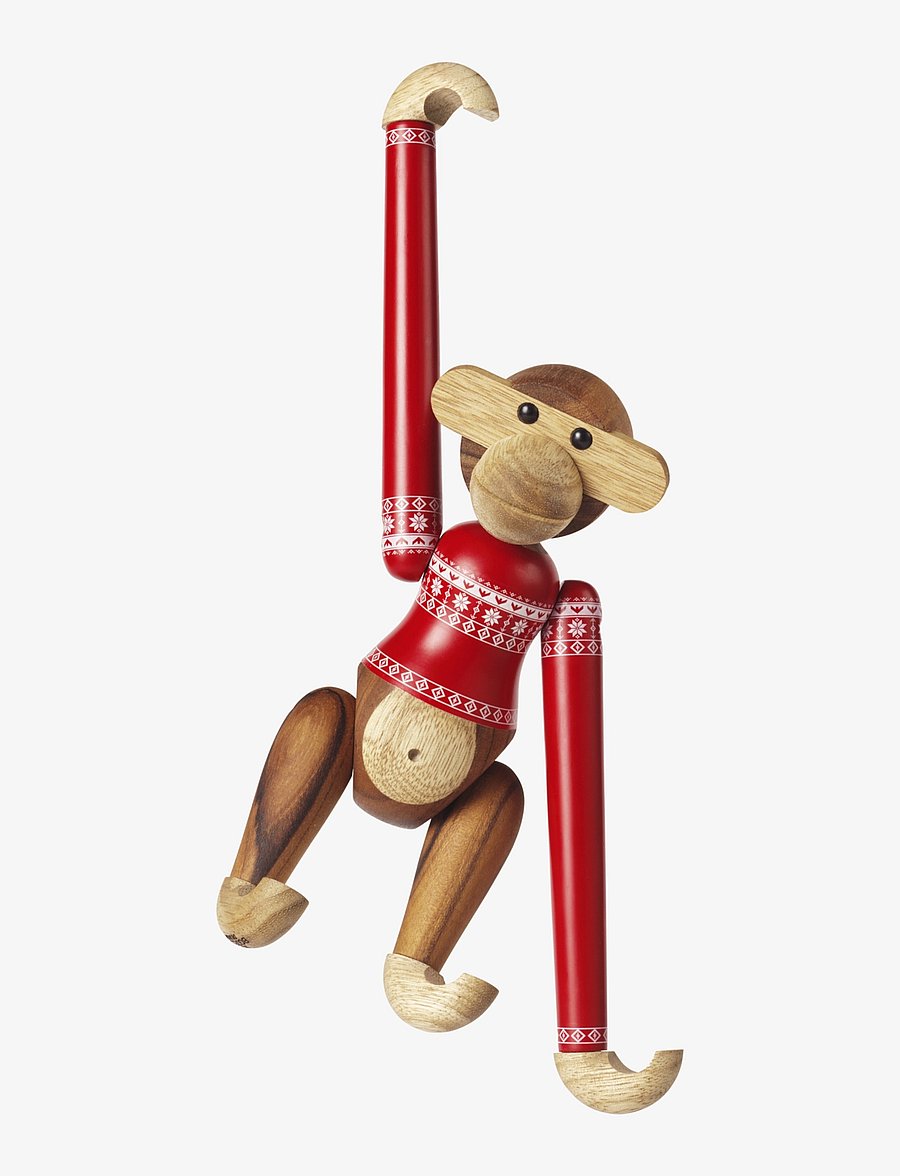 Kay Bojesen - Apa Christmas Jumper 2024 liten teak/limba - träfigurer - teak/limba - 1