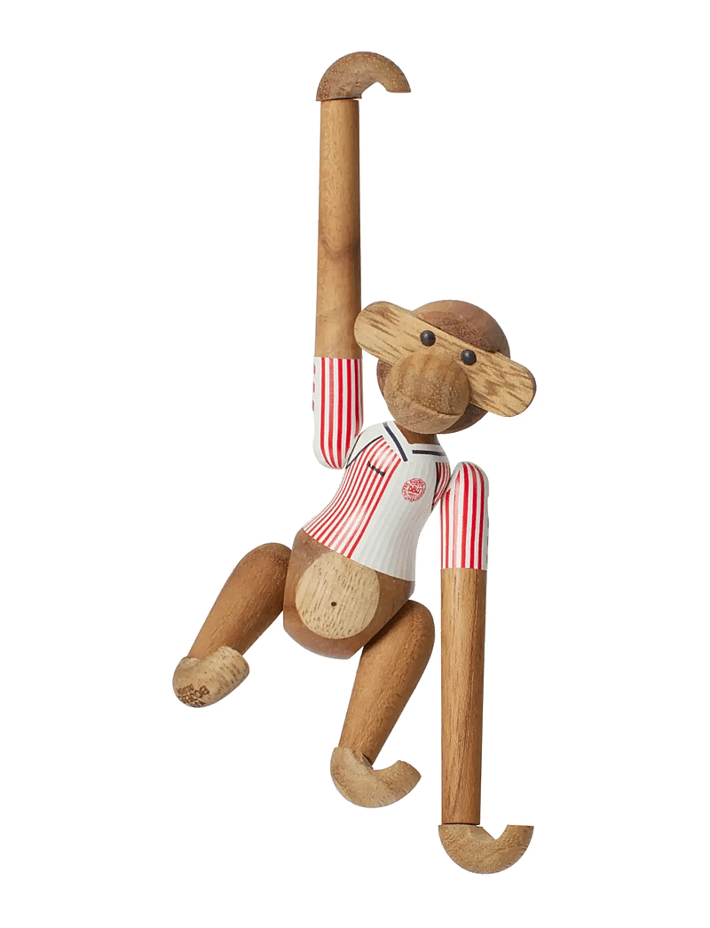 Kay Bojesen - Monkey x DBU 86 Away mini teak/limba - holzfiguren - teak/limba - 3