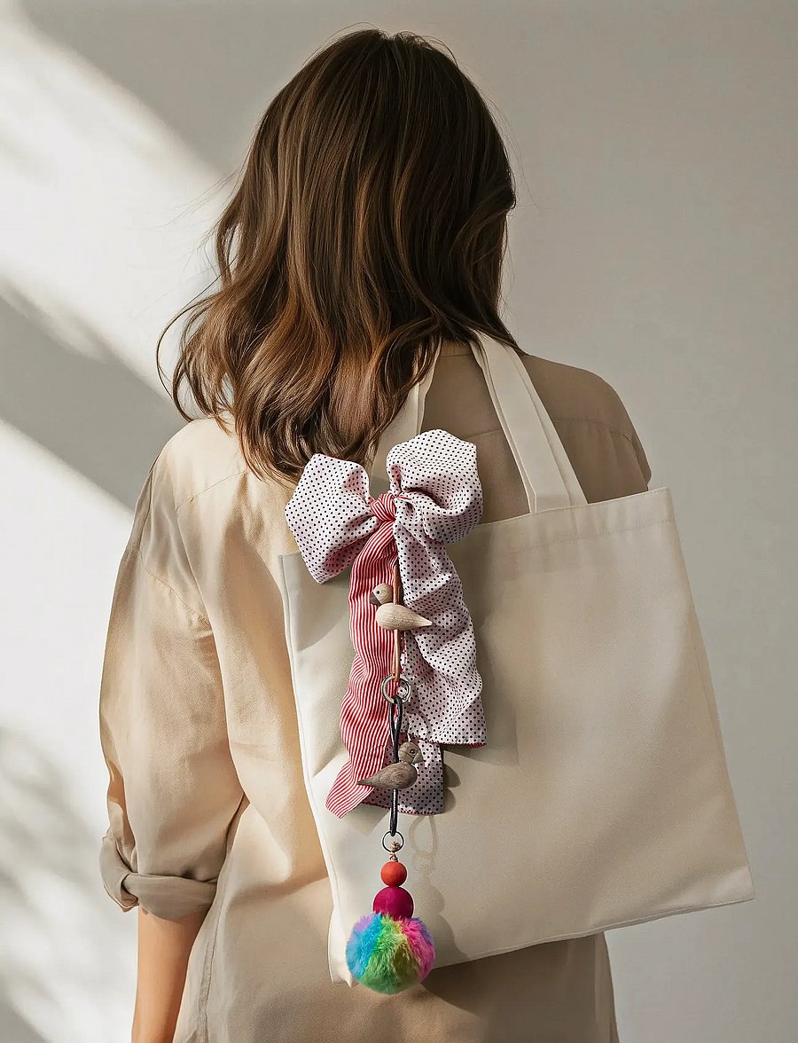 Kay Bojesen - Bird Gold Keychain with Natural Leather oak - schlüsselanhänger - oak - 5