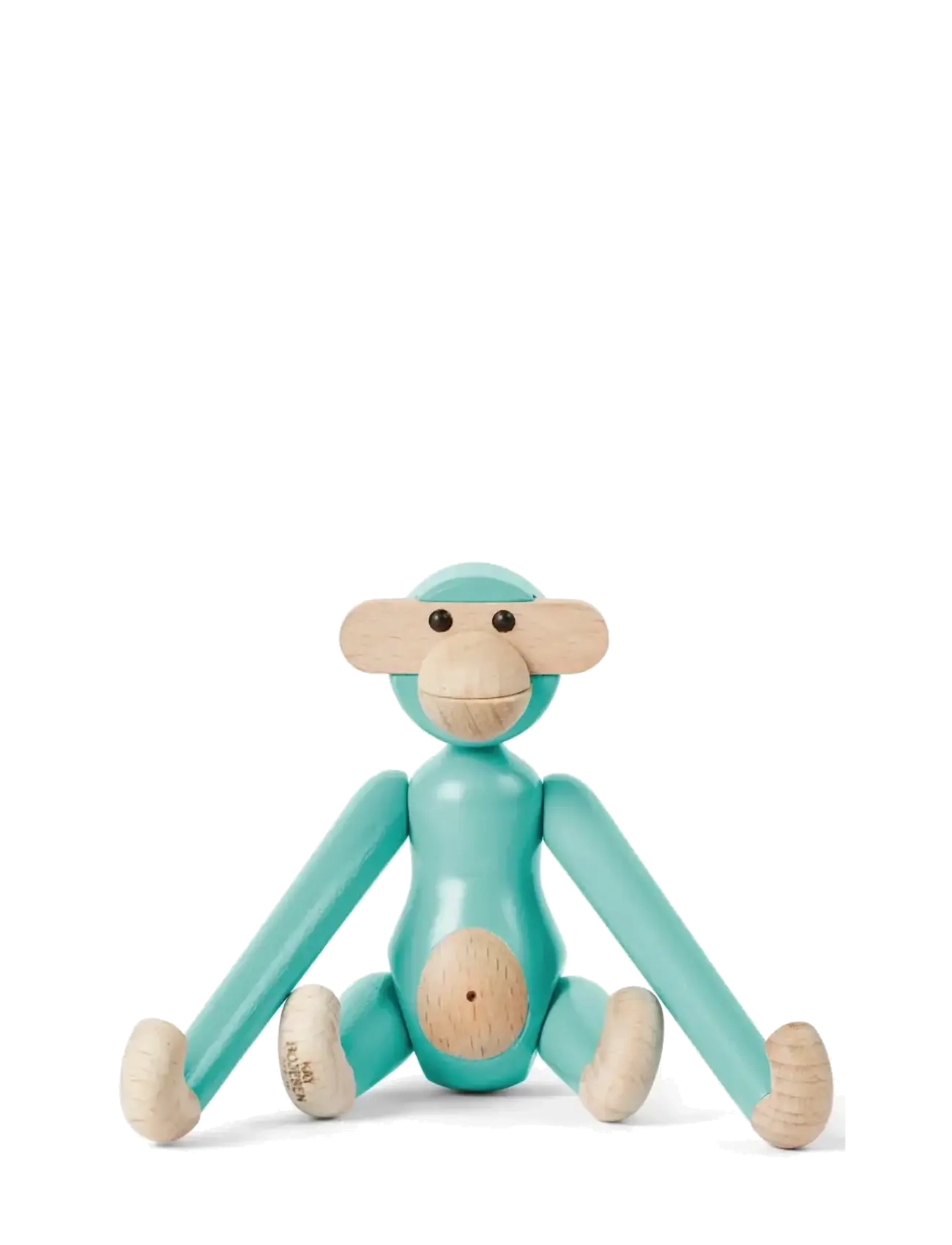 Kay Bojesen Monkey mini turquoise - Accessoires décoratifs - TURQUOISE / multi