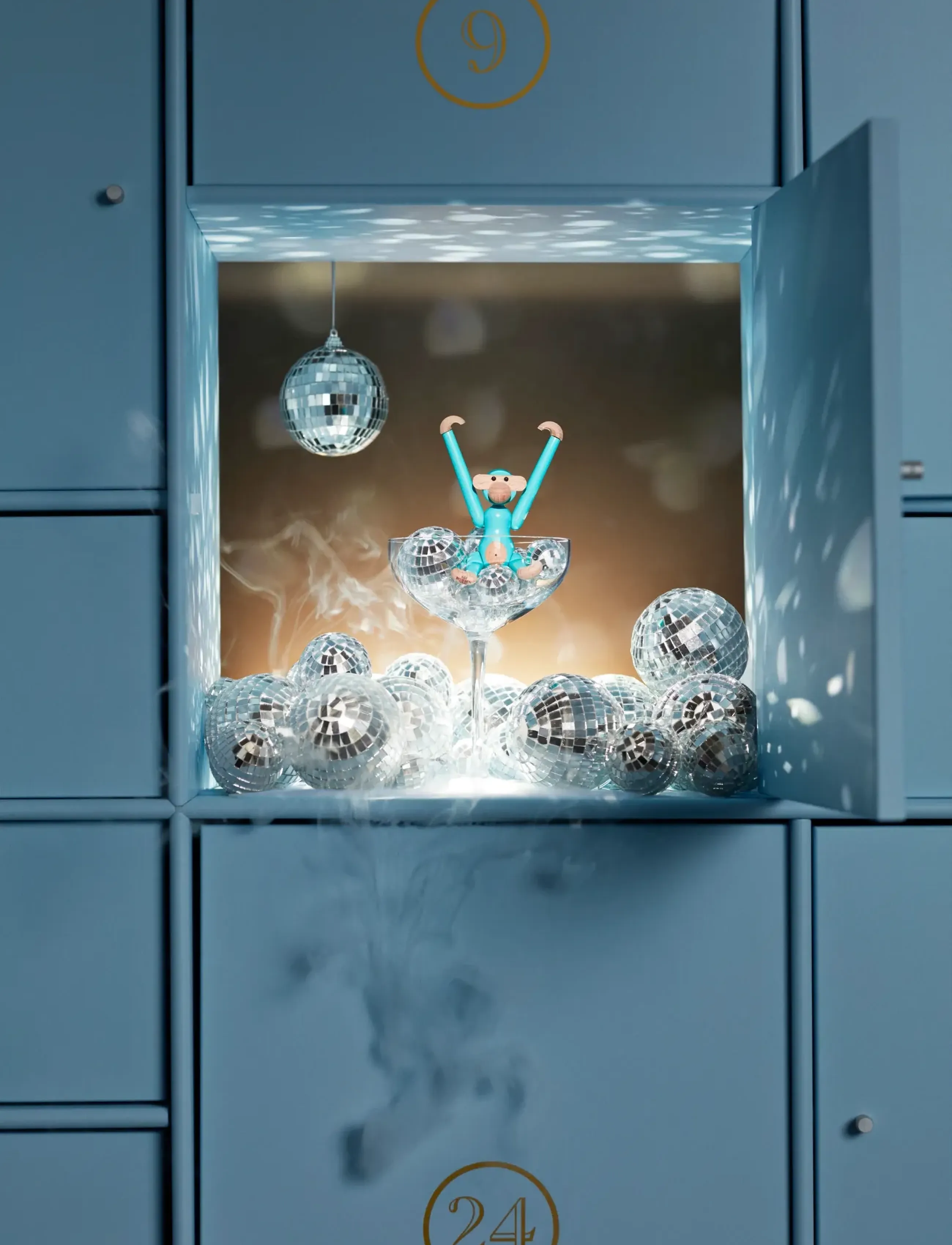 Kay Bojesen - Abe mini turkis - træfigurer - turquoise - 4