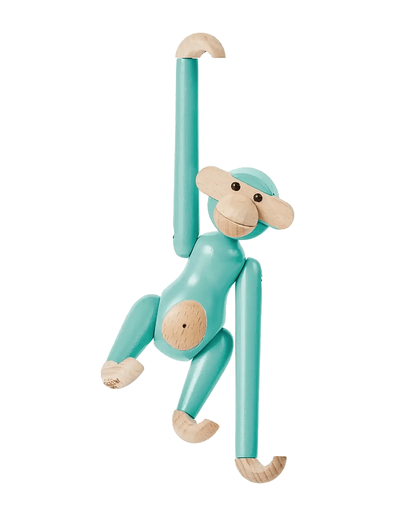 Kay Bojesen - Monkey mini turquoise - holzfiguren - turquoise - 3