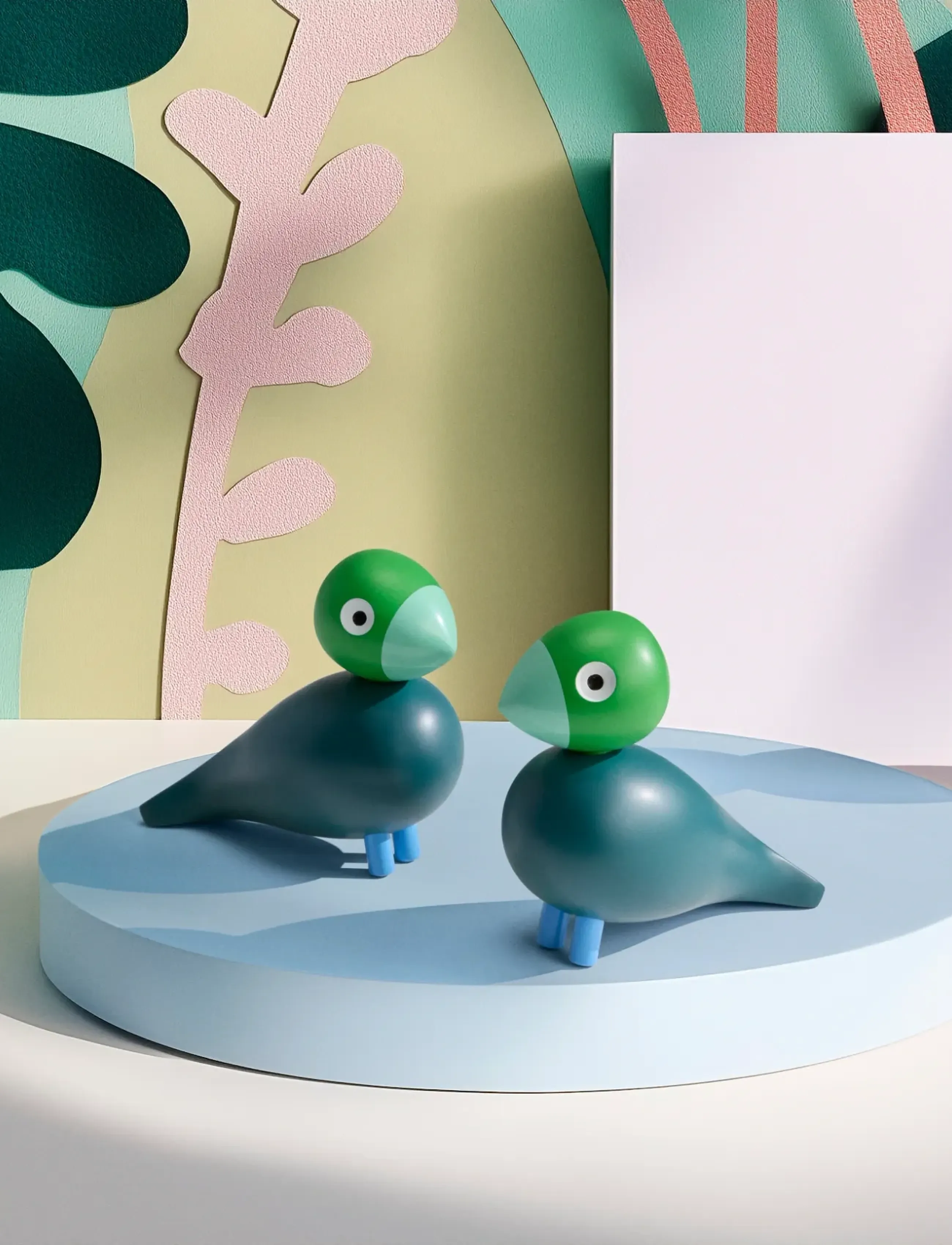 Kay Bojesen Year Bird Birk 2026 H12.5 Cm Mørk Grøn, 12.5 cm, Decorative Accessories-details, Schwarz - Figures & Sculptures, Homeware