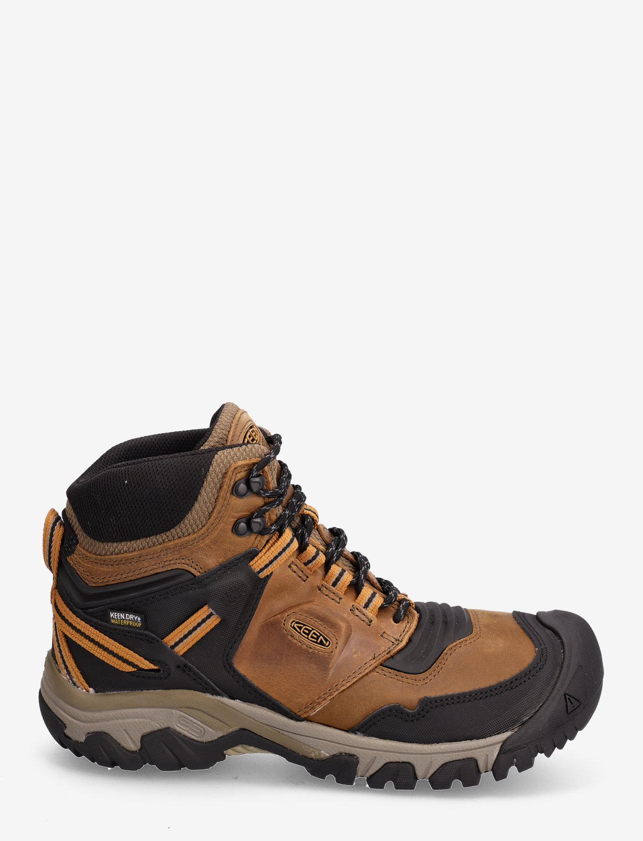 KEEN - KE RIDGE FLEX MID WP BISON/GOLDEN BROWN - hiking shoes - bison-golden brown - 1