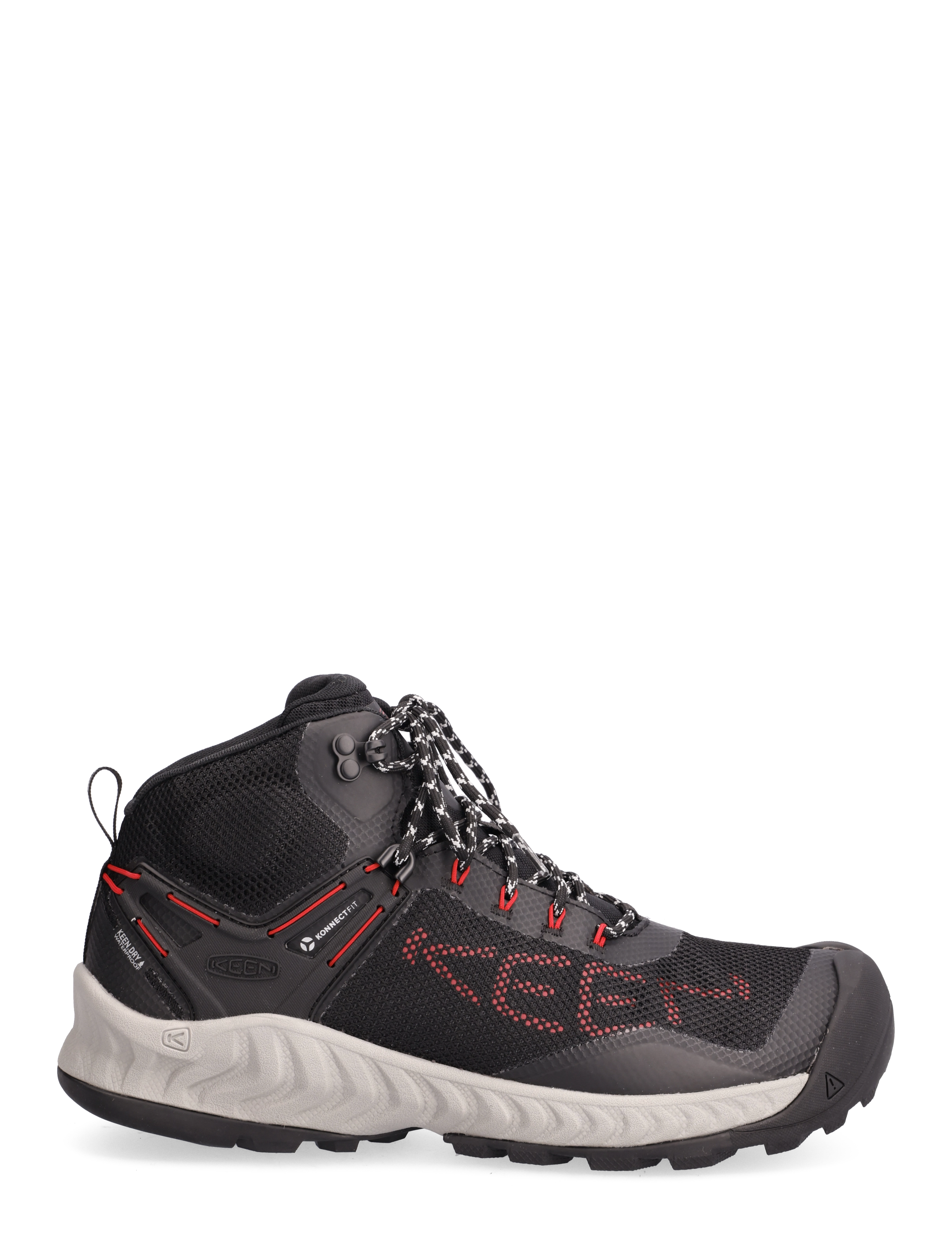 KEEN - KE NXIS EVO MID WP BLACK-RED CARPET - black-red carpet - 1