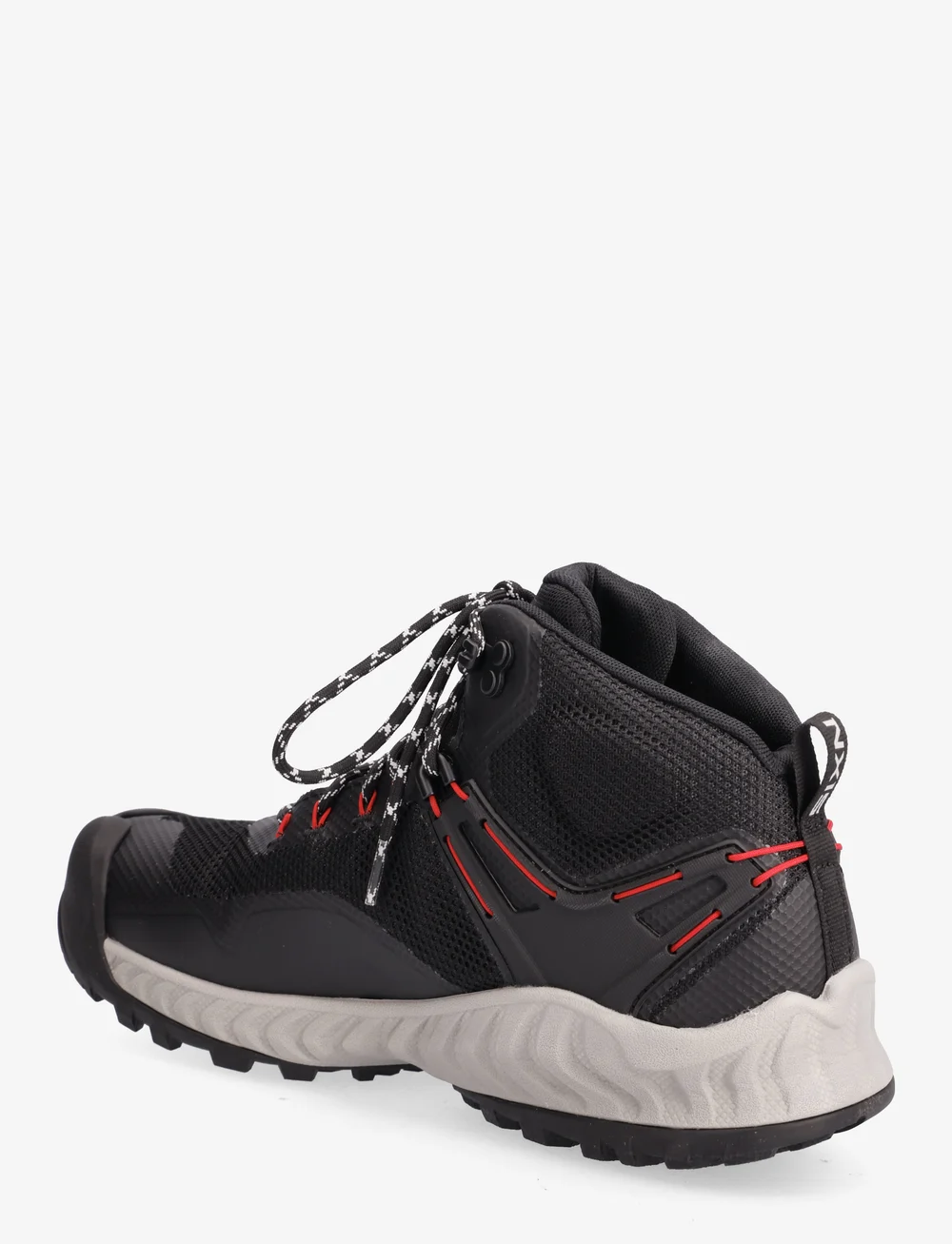 KEEN - KE NXIS EVO MID WP BLACK-RED CARPET - vandringsskor - black-red carpet - 2