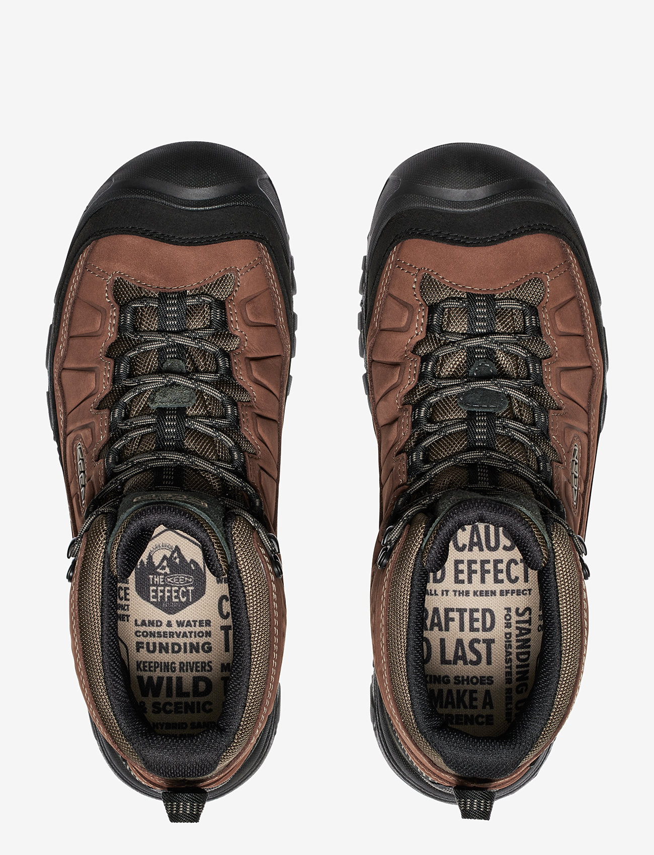 KEEN - KE TARGHEE IV MID WP - matka- ja kõndimisjalatsid - bison-black - 2