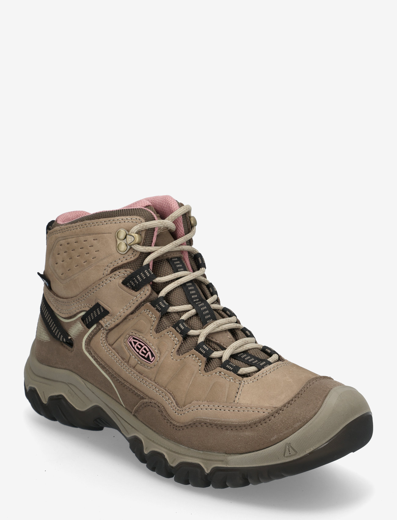KEEN - KE TARGHEE IV MID WP - wanderschuhe - brindle-nostalgia rose - 0