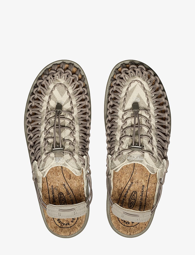 KEEN - KE UNEEK II CONVERTIBLE CANVAS - sandaalid ja sussid - brindle-natural - 2