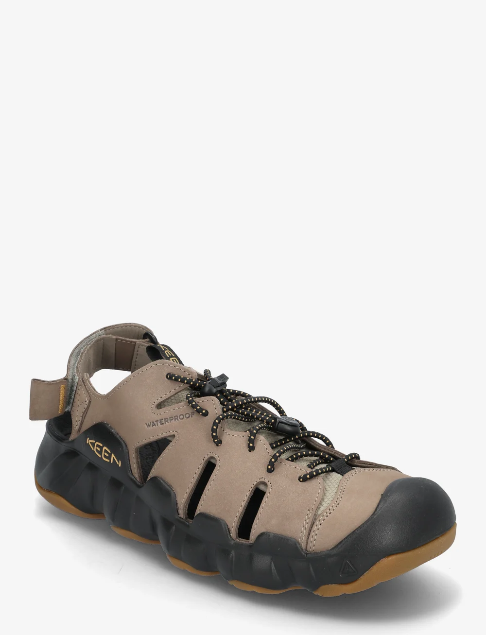 KEEN - KE HYPERPORT FISHERMAN LEATHER - pārgajienu sandales - brindle-oak buff - 0