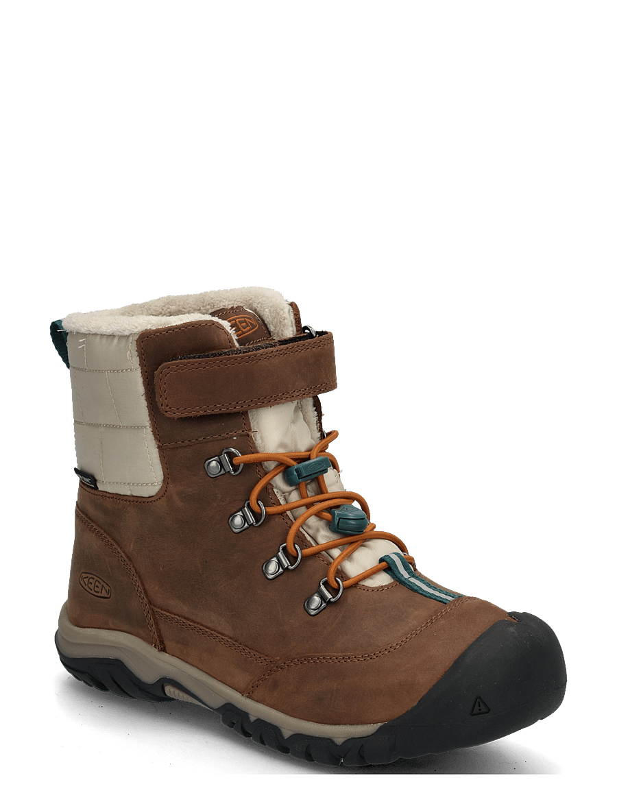 KEEN - KE KANIBOU WP Y-DARK - winterstiefel - dark earth-roasted pecan - 0