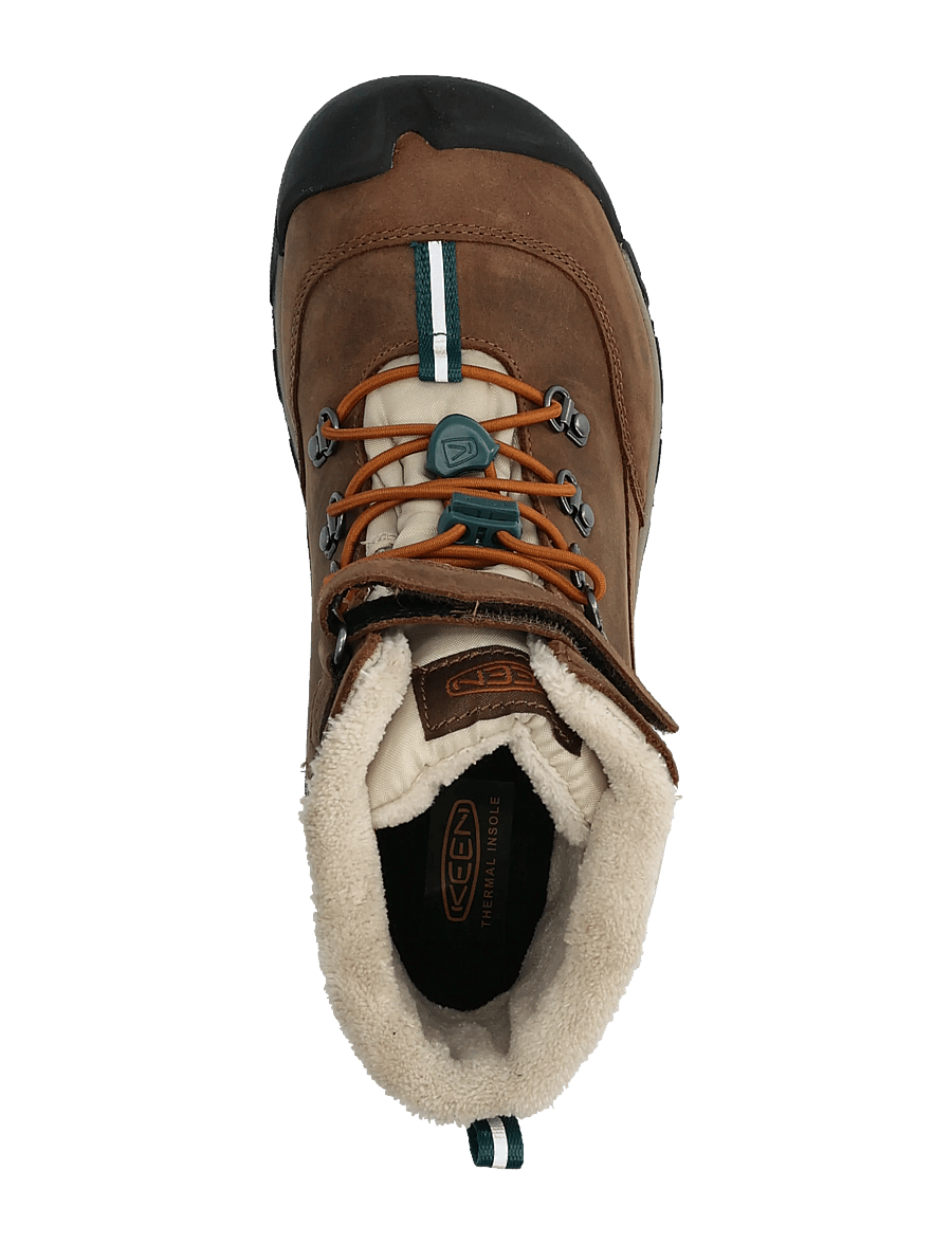 KEEN - KE KANIBOU WP Y-DARK - winterstiefel - dark earth-roasted pecan - 3
