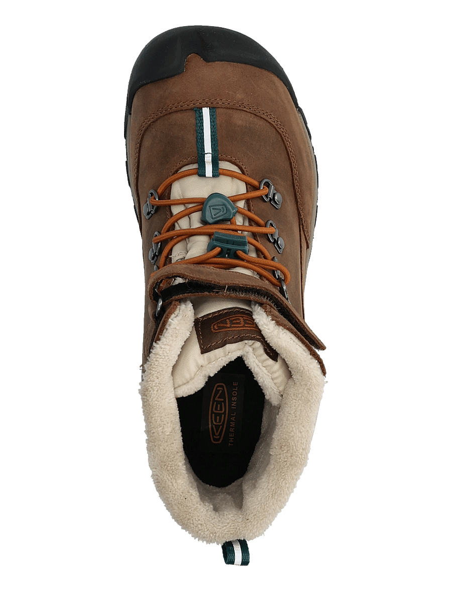 KEEN - KE KANIBOU WP Y-DARK - winterstiefel - dark earth-roasted pecan - 3
