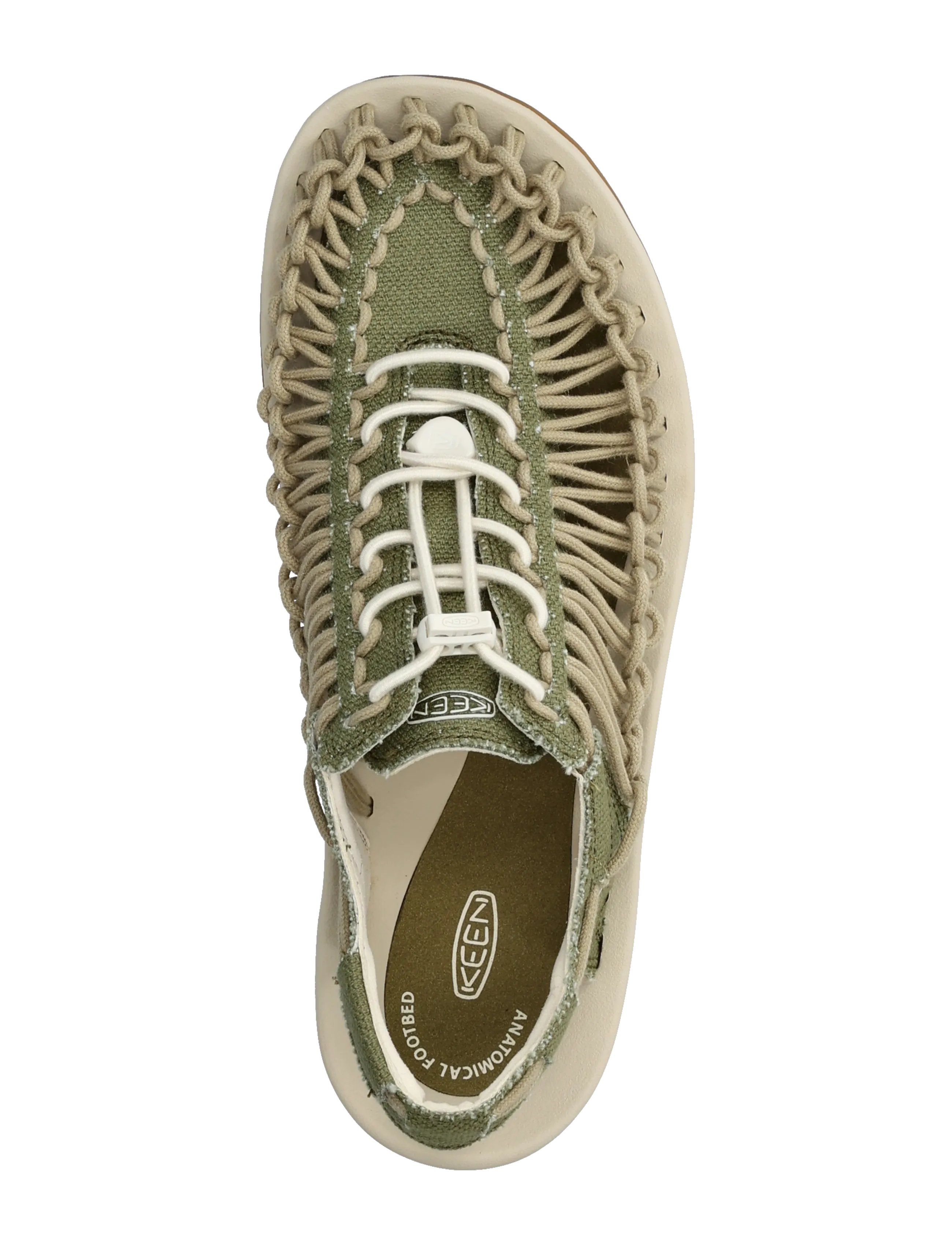 KEEN - KE UNEEK CANVAS M-MARTINI - sandales de randonnée - martini olive-birch - 3