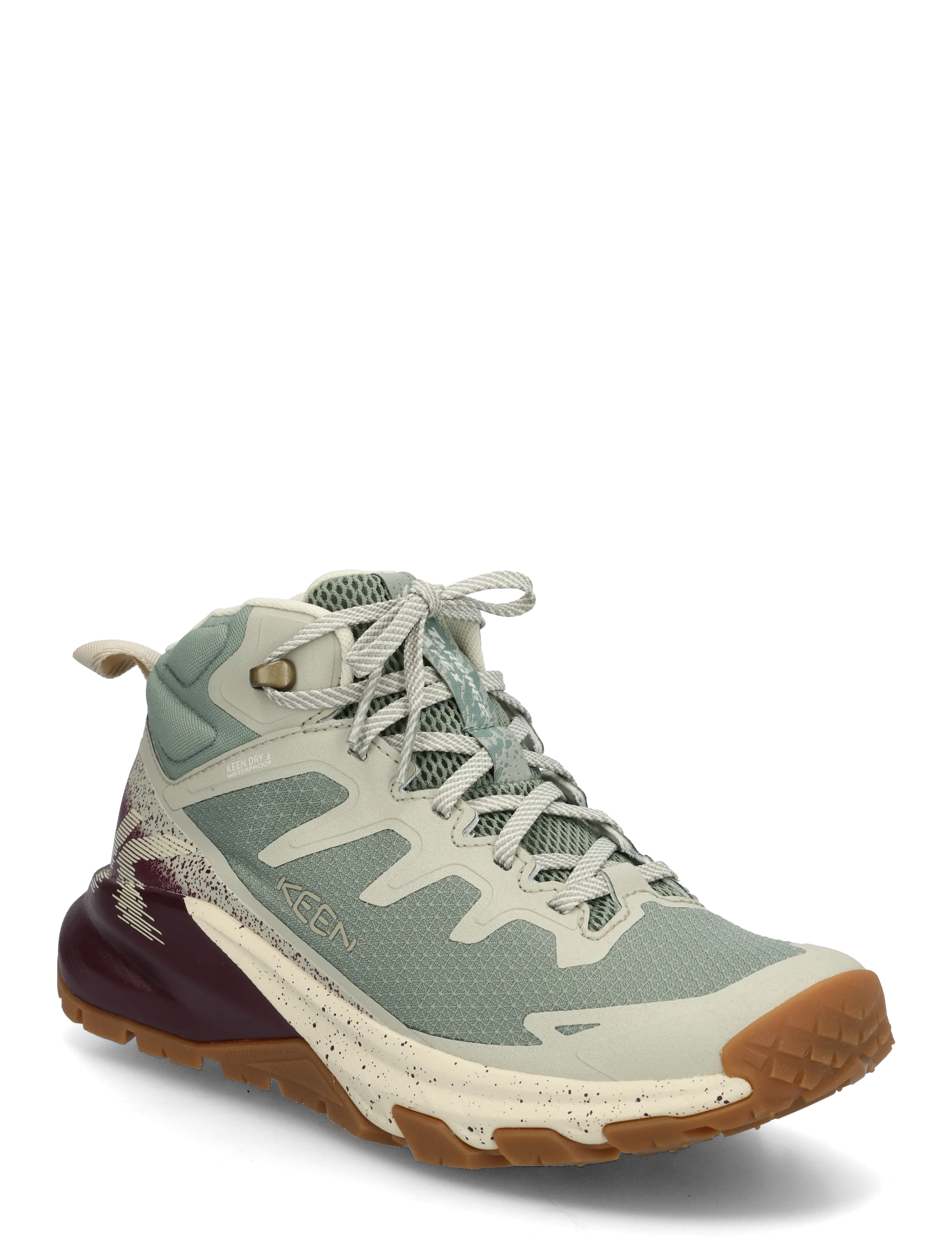 KEEN KE TARGHEE APEX MID WP W-LILY - Matka- ja kõndimisjalatsid - LILY PAD-FIG / blue