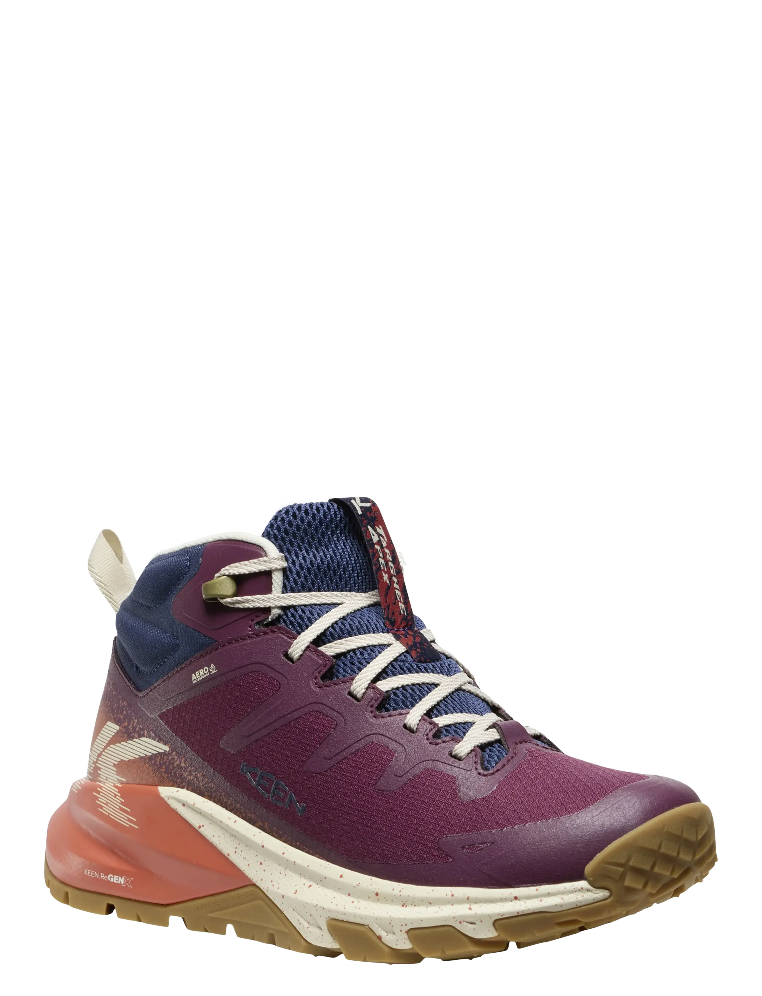 KEEN KE TARGHEE APEX MID WP - Kingad - FIG-BURNT BRICK / purple