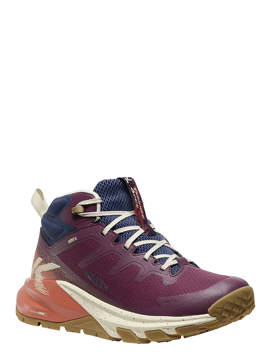 KEEN - KE TARGHEE APEX MID WP - wanderschuhe - fig-burnt brick - 0