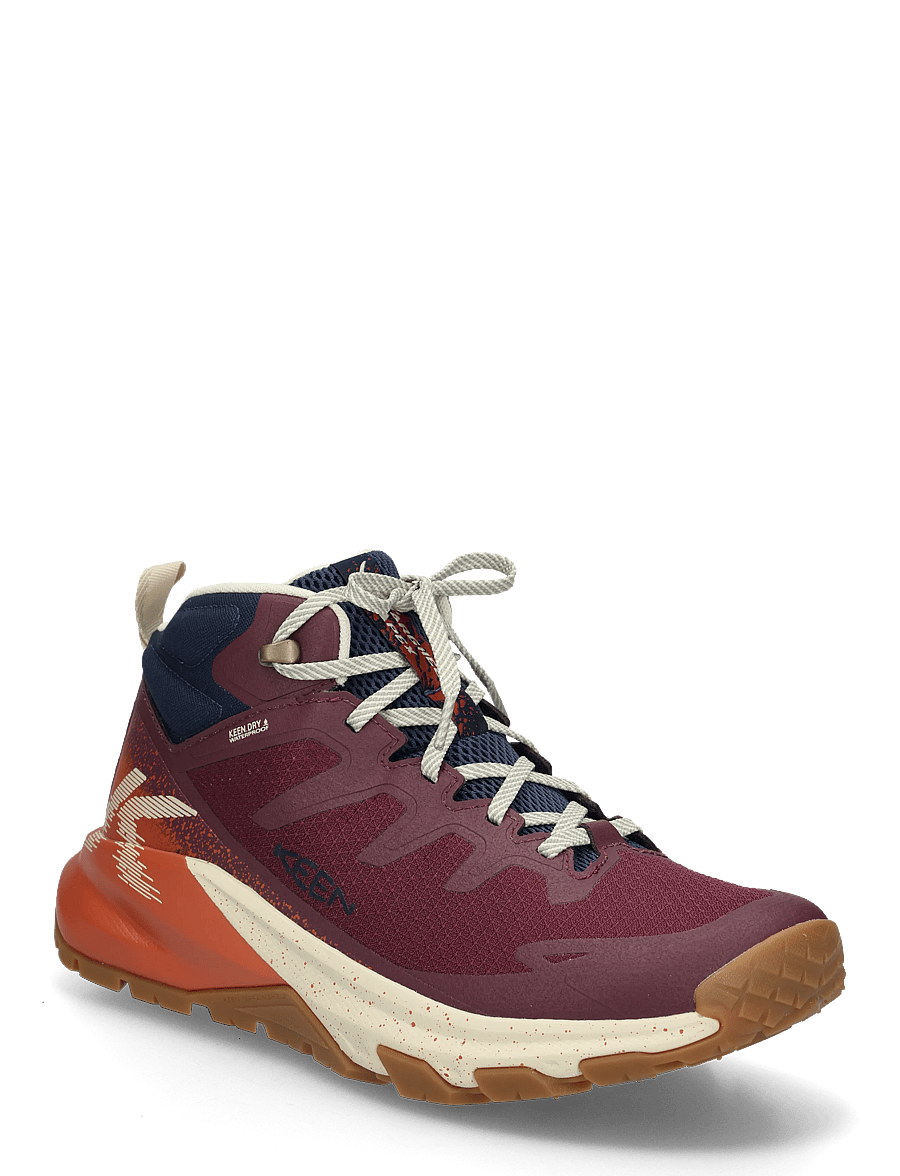 KEEN - KE TARGHEE APEX MID WP - hiking shoes - fig-burnt brick - 0