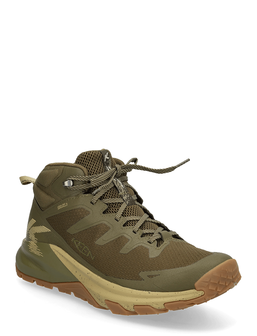 KEEN - KE TARGHEE APEX MID WP M-DARK - wandelschoenen - dark olive-khaki - 0