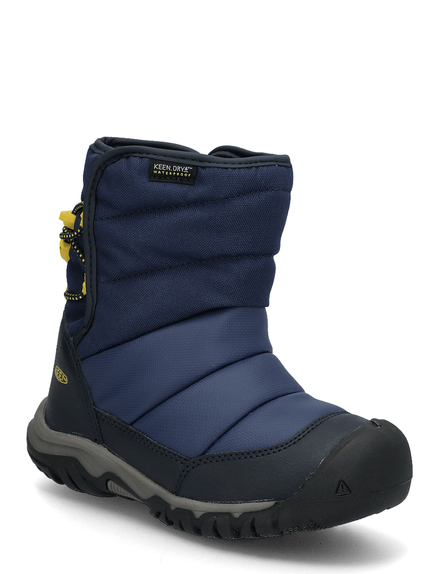 KEEN - KE PUFFRIDER WP C-NAVAL - winterstiefel - naval academy-mango mint - 0