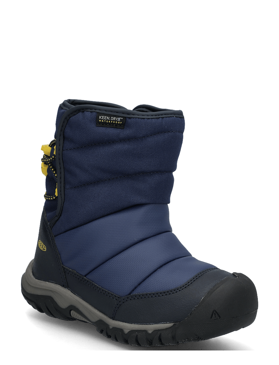 KEEN - KE PUFFRIDER WP C-NAVAL - vinterstøvler - naval academy-mango mint - 0