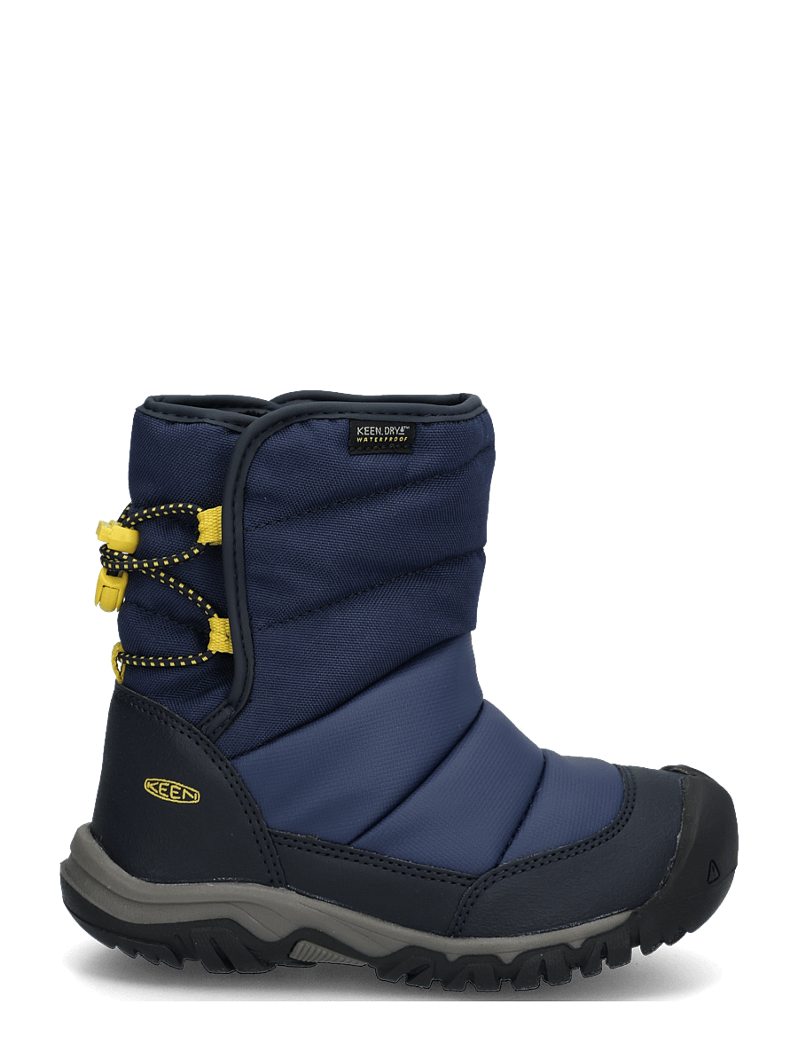KEEN - KE PUFFRIDER WP C-NAVAL - vinterstøvler - naval academy-mango mint - 2