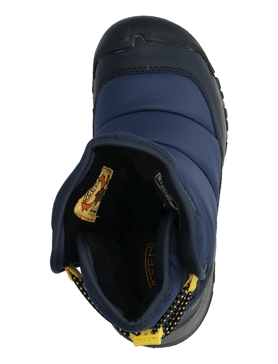 KEEN - KE PUFFRIDER WP C-NAVAL - vinterstøvler - naval academy-mango mint - 3