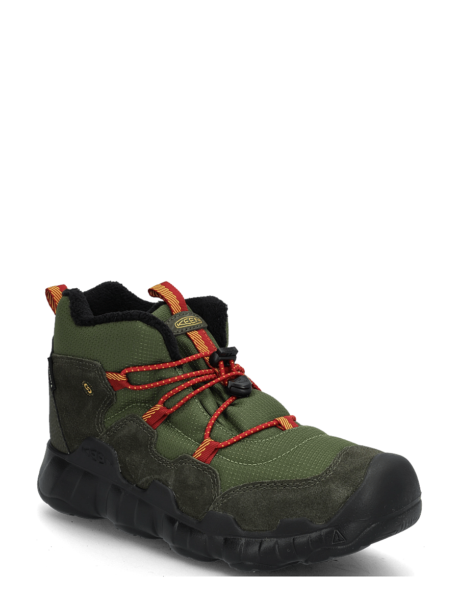KEEN - KE HYPOWSER CHUKKA WP Y-FOREST - vinterstøvler - forest night-garnet - 0