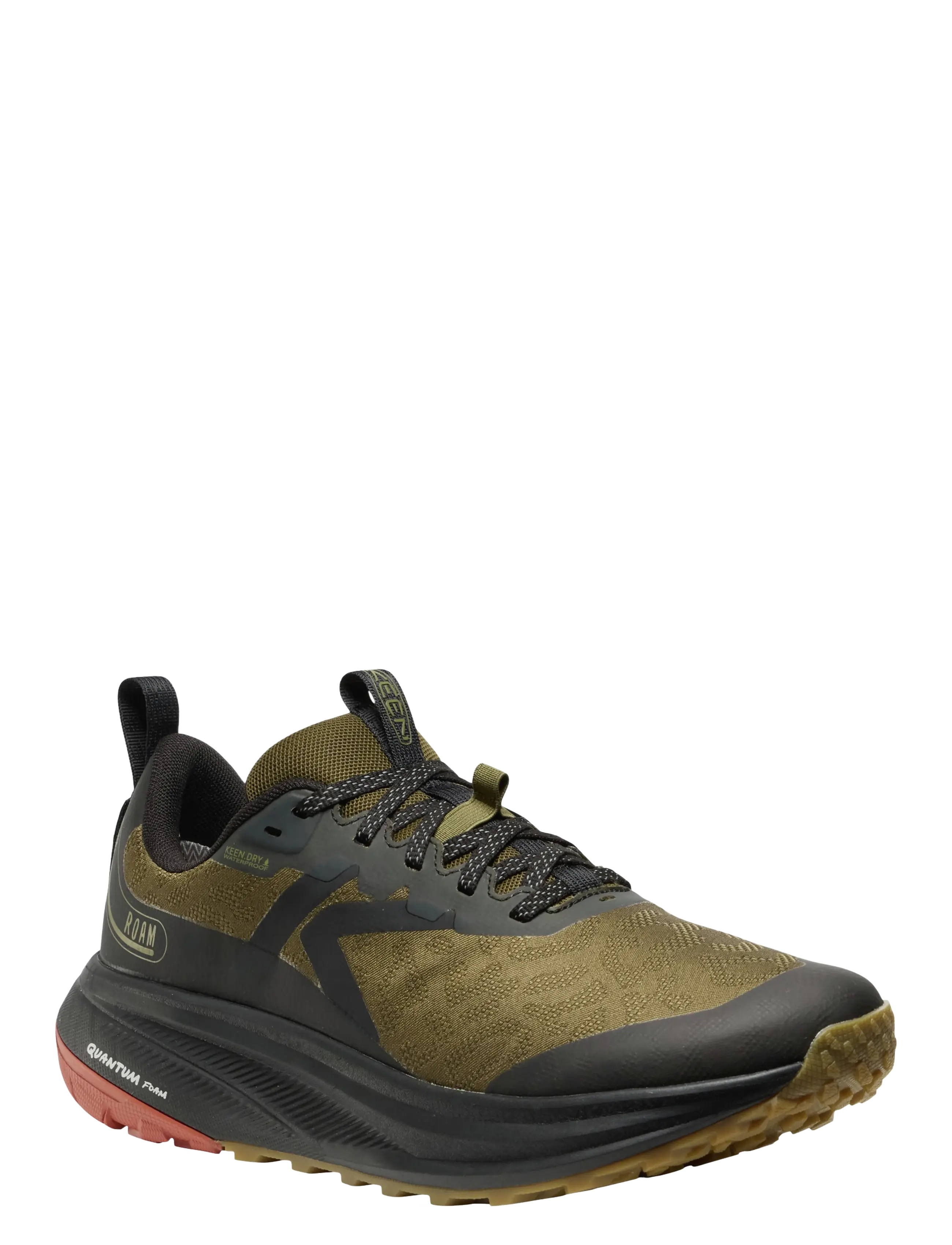 KEEN KE ROAM WP M-DARK - Schuhe - DARK OLIVE-BURNT BRICK / khaki/green