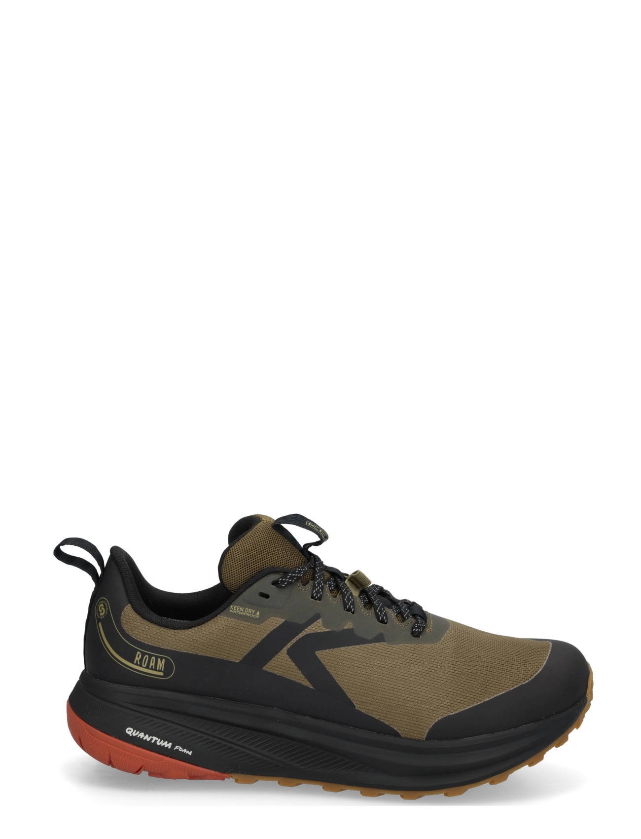 KEEN - KE ROAM WP M-DARK - låga sneakers - dark olive-burnt brick - 2