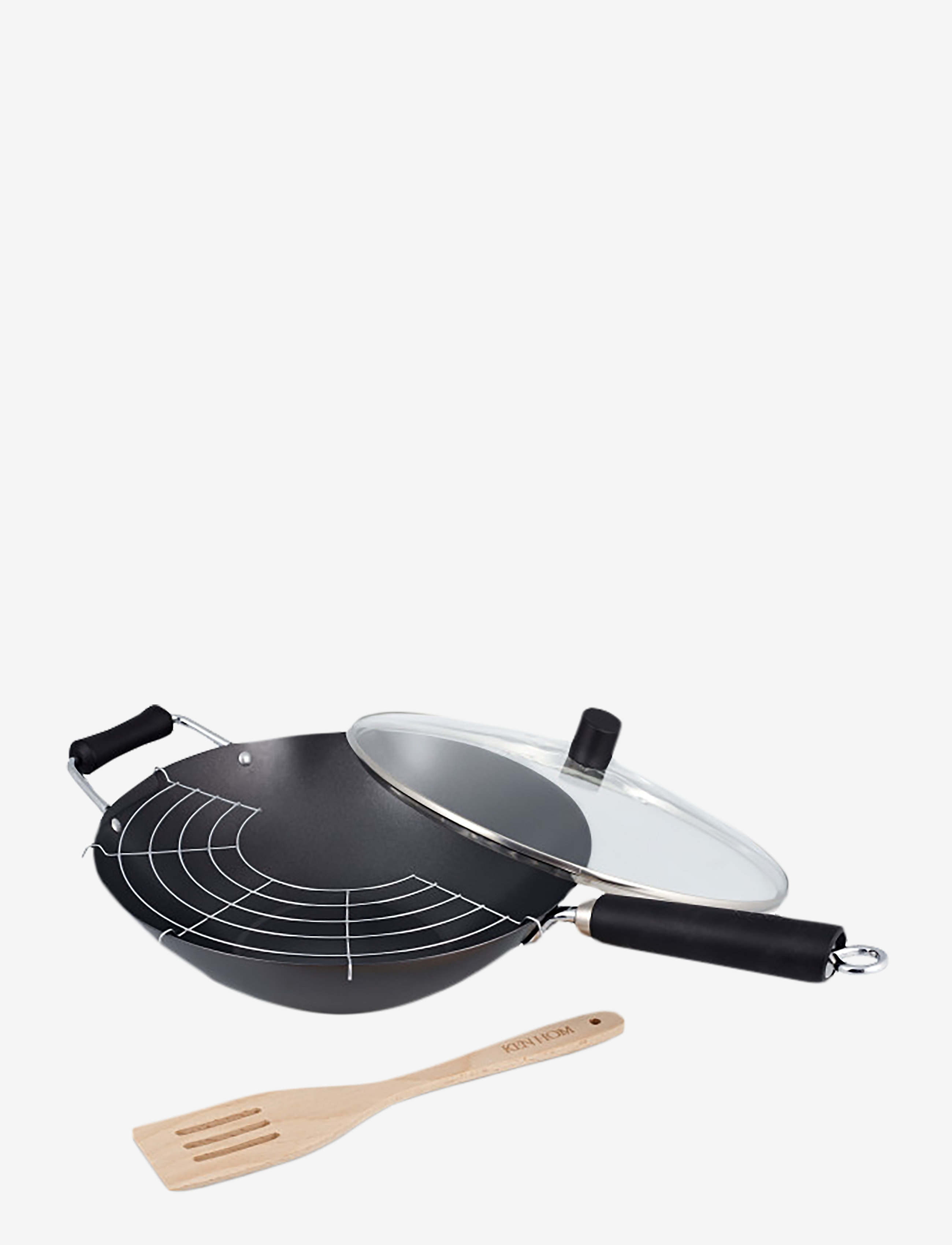 KEN HOM Wok Set Excellence Ken Hom 3-Pack Schwarz - Ø 31 CM - Unisex