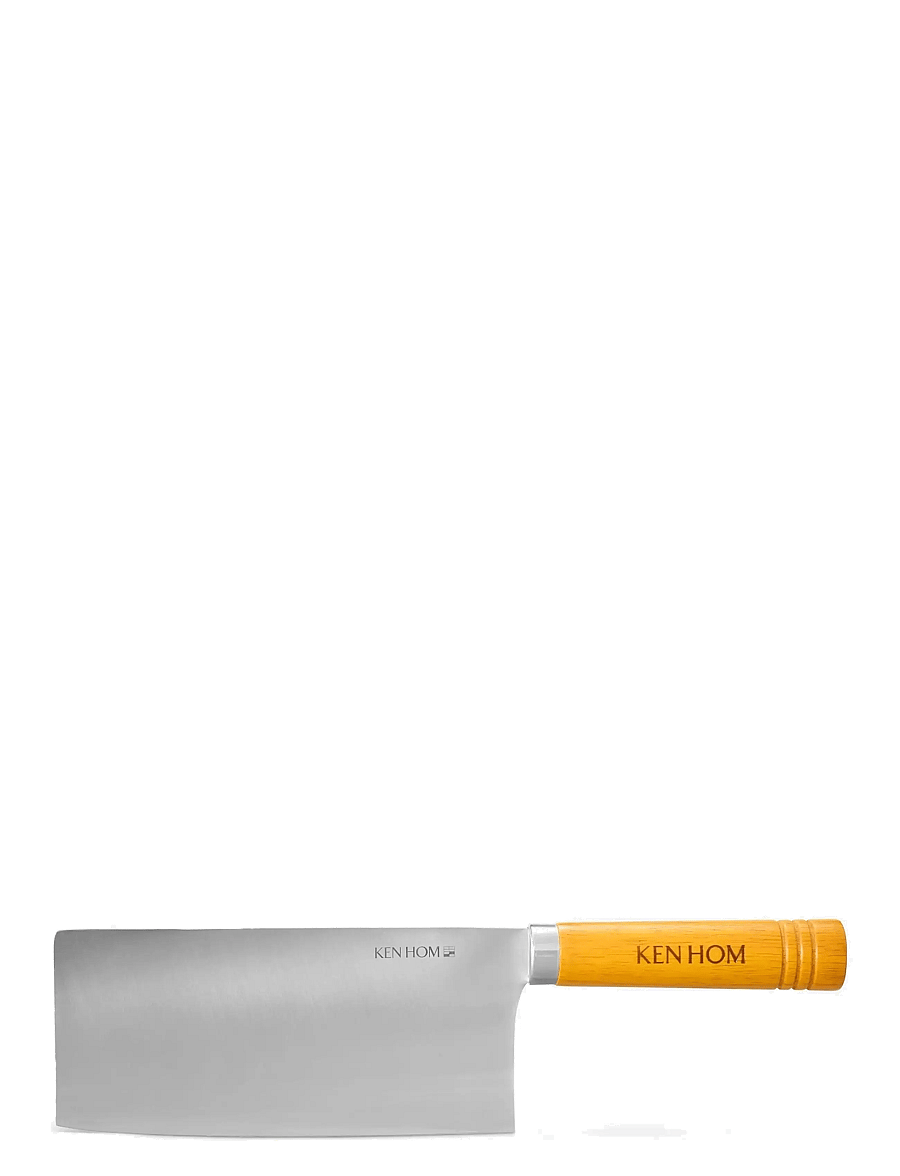 Ken Hom - Kniv Cleaver 18cm trähandtag Ken Hom - köögiviljanoad - natur - silver - 0