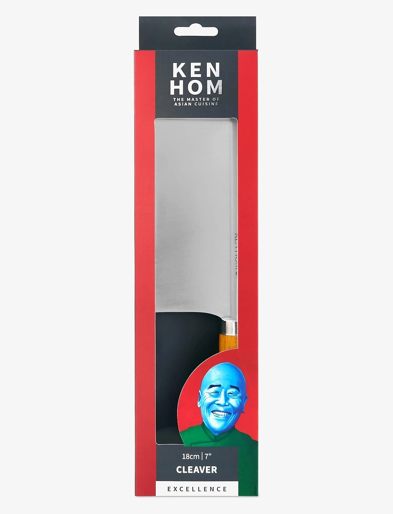 Ken Hom - Kniv Cleaver 18cm trähandtag Ken Hom - gemüsemesser - natur - silver - 5