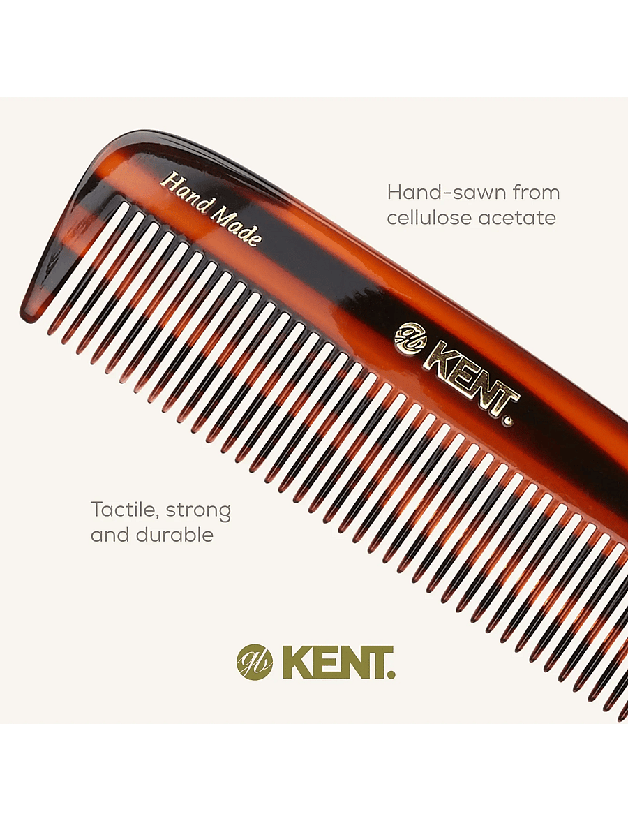 Kent Brushes - Handmade Medium Sized Pocket Comb Coarse - kammat - brown - 5