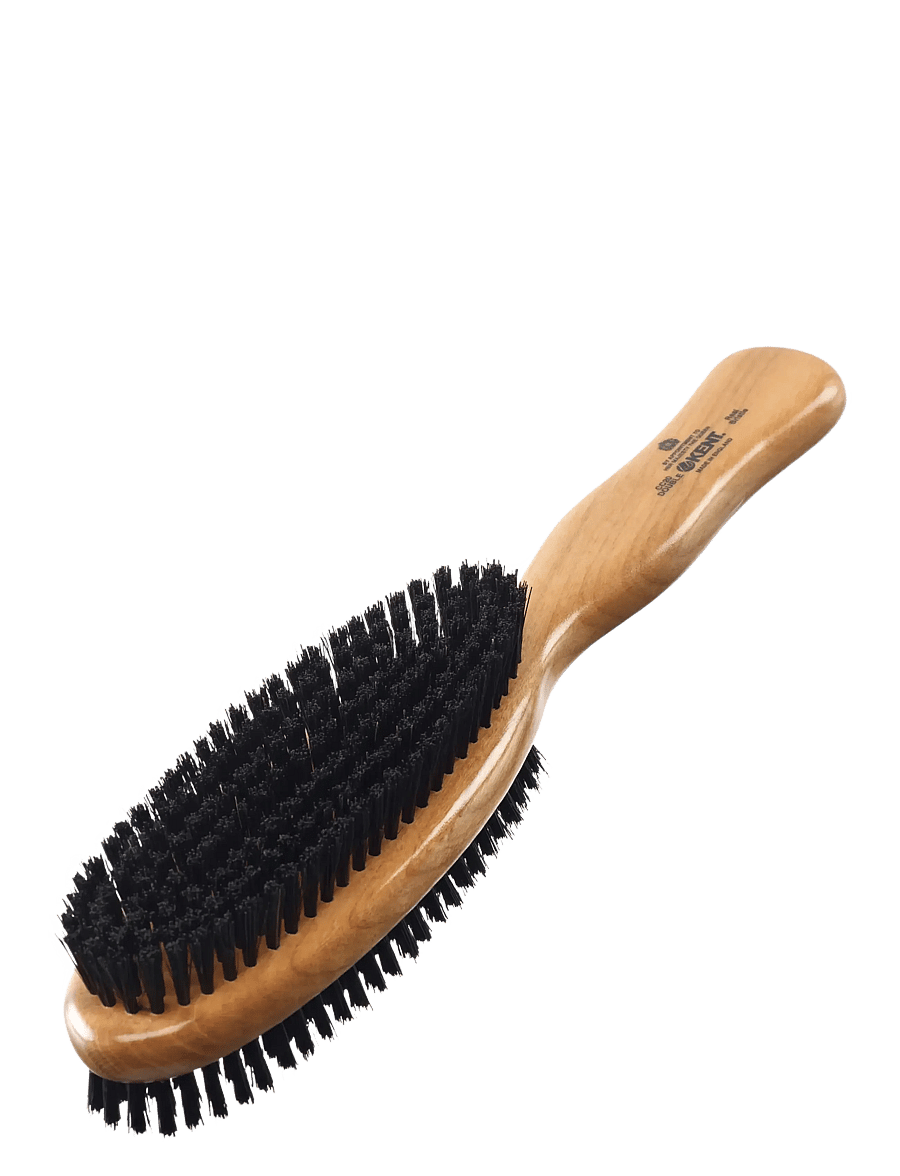 Kent Brushes - Double-Sided Cherrywood Bristle Nylon Mix Clothes Brush - tøjpleje - brown - 0