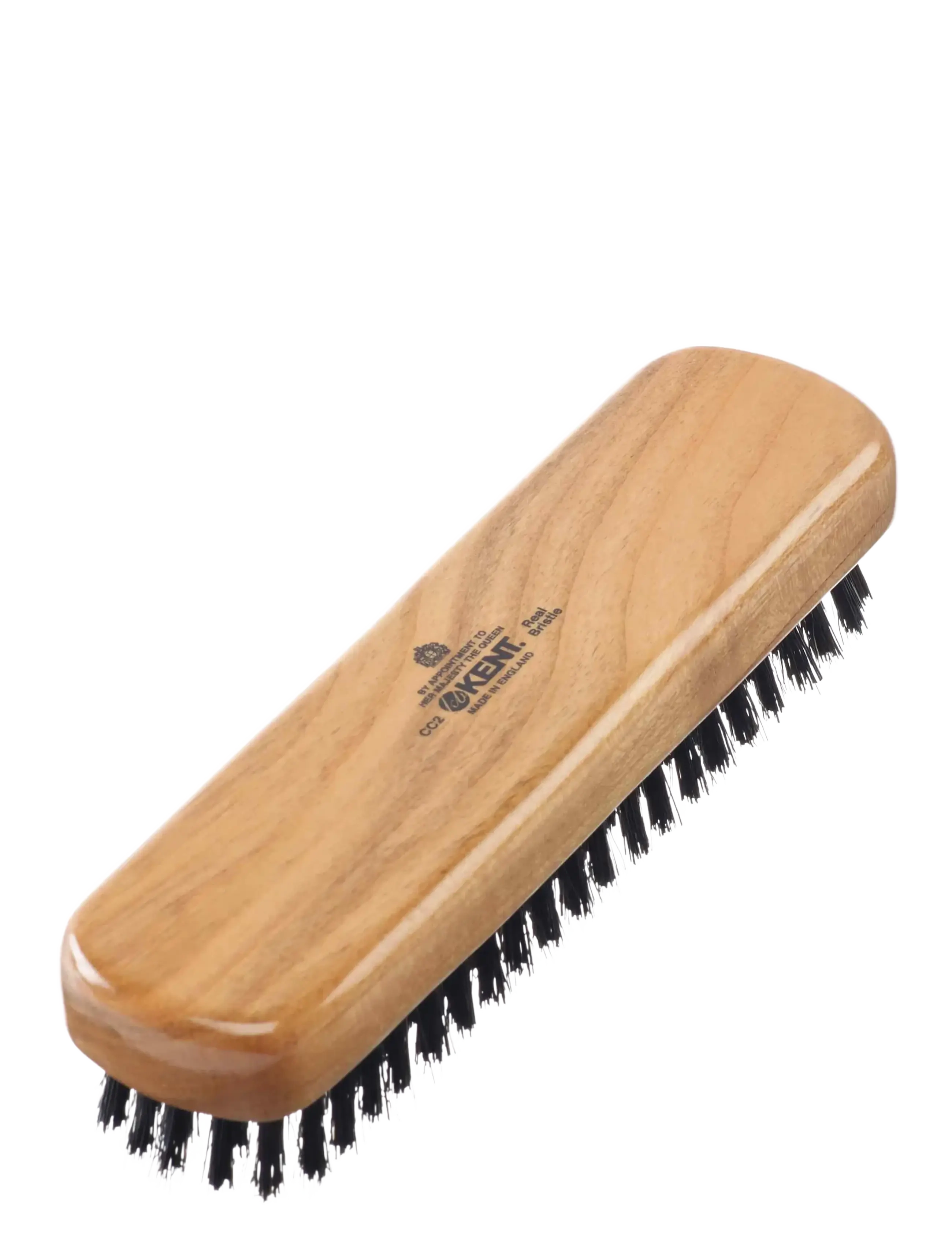 Kent Brushes Travel Size Cherrywood Bristle Nylon Mix Clothes Brush, Vasketøj Delicate, Brun, Str: ONE SIZE